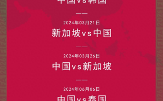 世预赛2023赛程 世预赛中国队赛程及名单